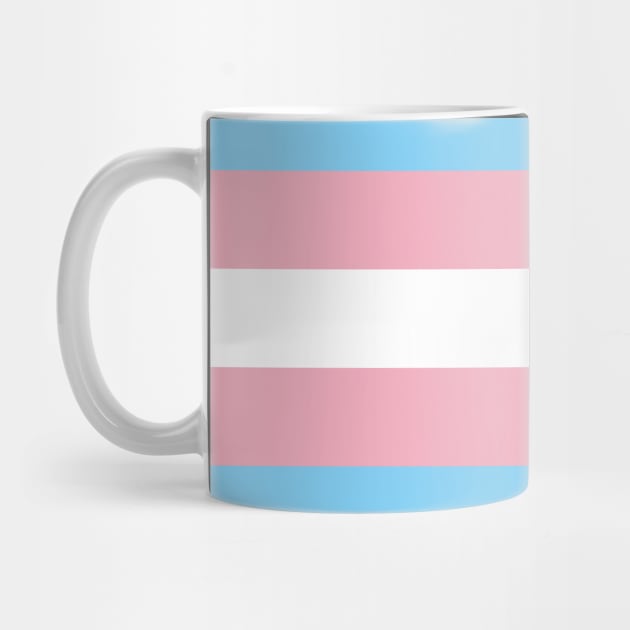 TRANSGENDER FLAG - PALE BLUE, WHITE AND PINK TRANSGENDER FLAG by CliffordHayes